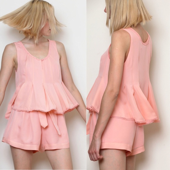 REBECCA MINKOFF GENE ROMPER playsuit jumpsuit - Picture 1 of 8